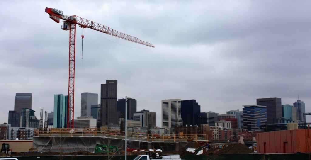 The Crossing at Dengaro Market under construction. Feb. 2015 Denver Urban Review