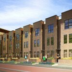 Luxury mixed-use development under construction in Five Points