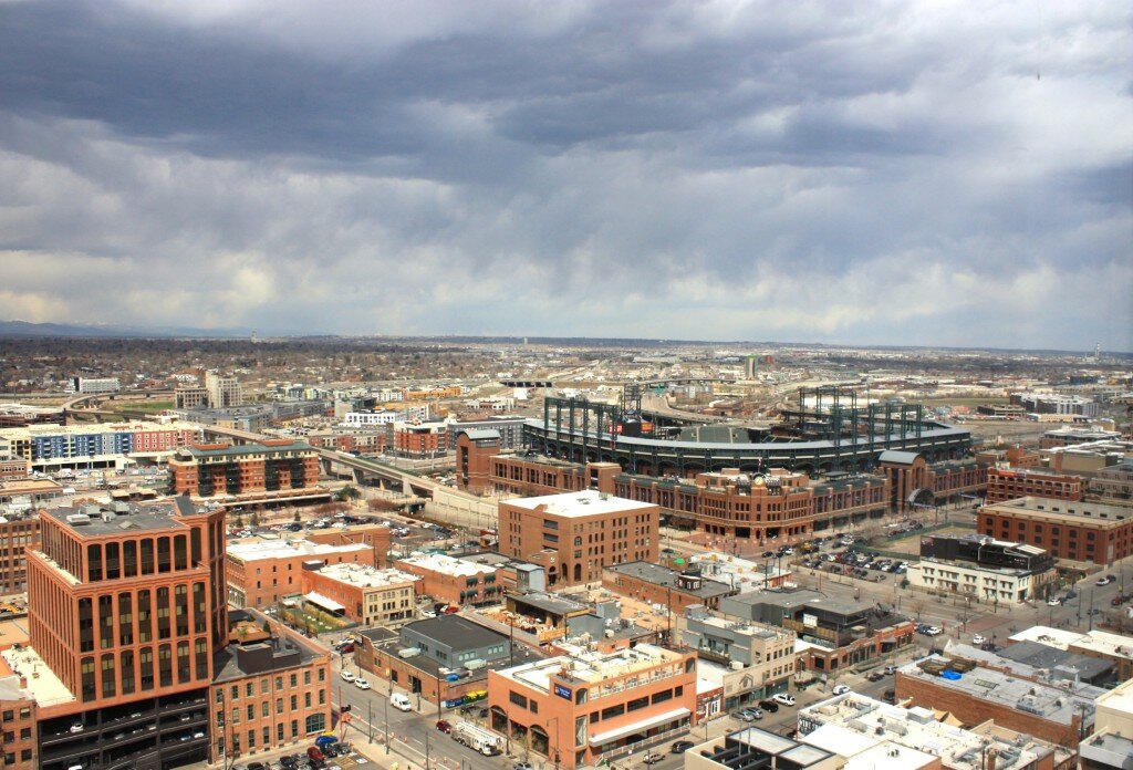Photography showing Coors Field looking towards the northeast.