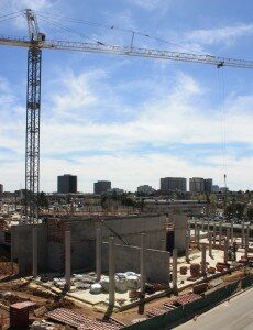 Block B under construction.