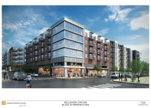 Rendering of B Block at Belleview Station. Image courtesy Holland Development. 