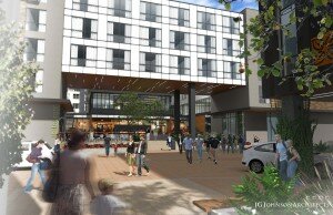 Rendering of the Hilton Garden Inn Boulder. Image courtesy Sage Hospitality. 