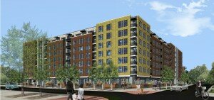 Rendering of AMLI Riverfront Green Denver. Image courtesy AMLI Residential.