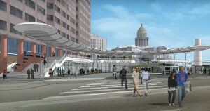 Rendering of Civic Center Station Renovations. Courtesy RTD. 