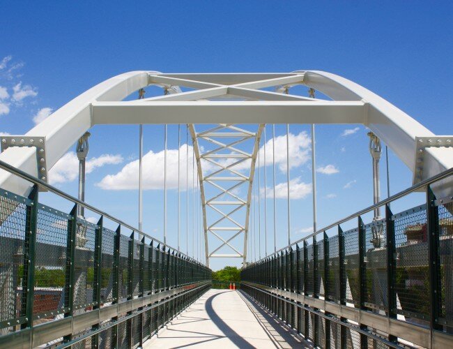 Colorado Center I-25 pedestrian bridge.