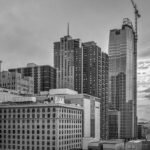 denver denverskyline skyline skyscraper architecture construction colorado blackandwhitephoto downtowndenver